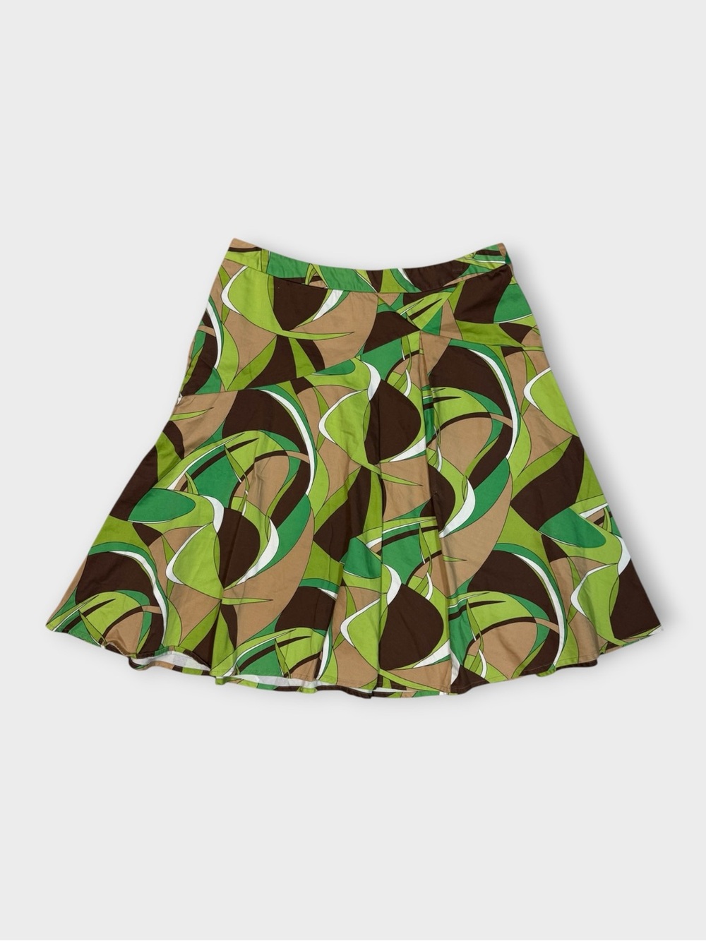 Y2K Sunny Leigh Petite Abstract Print Flared Skirt